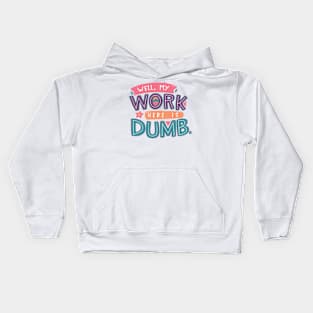 Clocking Out Kids Hoodie